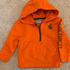 Carhartt Kids Bright Orange Pullover Hoodie 2T